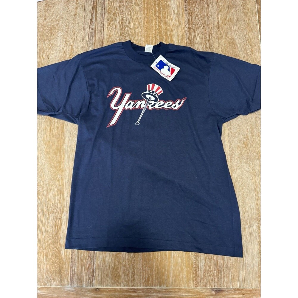 VTG 80s NY Yankees Screen Stars T Shirt Single Stitch NOS Deadstock USA Made XL